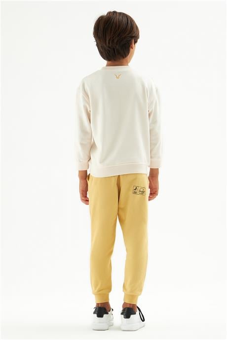 Nebbati Erkek Çocuk Ekru Sweatshirt