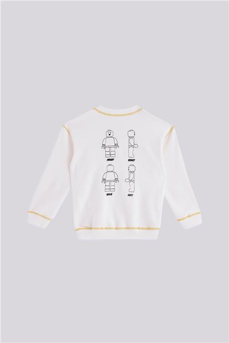 Nebbati Erkek Çocuk Ekru SweatshirtNebbati Erkek Çocuk Ekru Sweatshirt