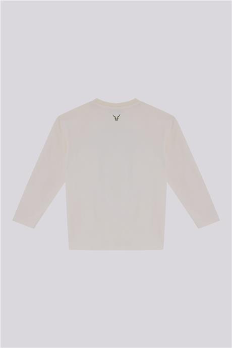 Nebbati Erkek Çocuk Ekru SweatshirtNebbati Erkek Çocuk Ekru Sweatshirt