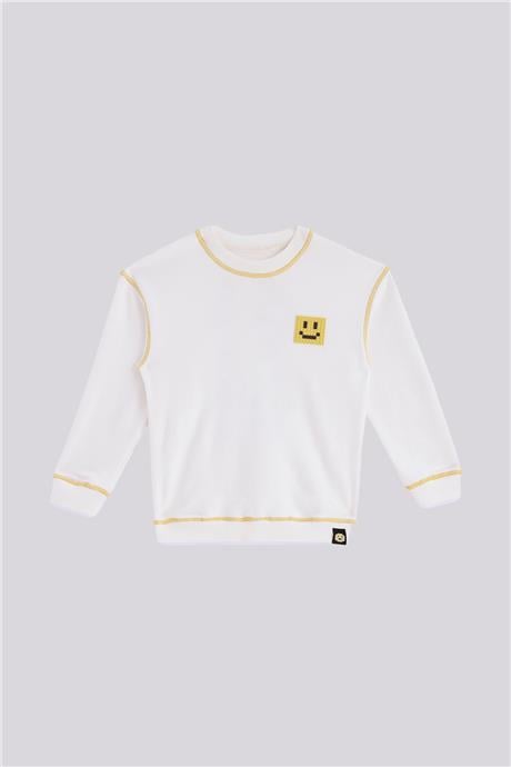 Nebbati Erkek Çocuk Ekru SweatshirtNebbati Erkek Çocuk Ekru Sweatshirt