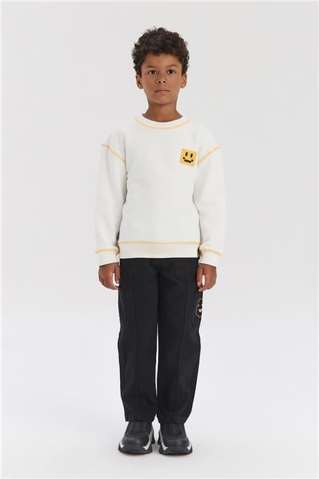 Nebbati Erkek Çocuk Ekru SweatshirtNebbati Erkek Çocuk Ekru Sweatshirt