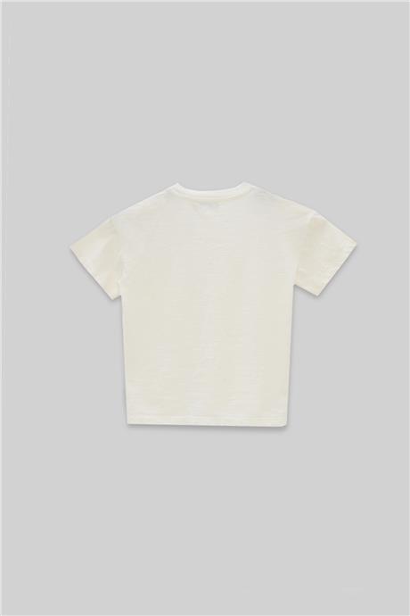 Nebbati Erkek Çocuk Ekru T-Shirt