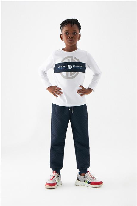Nebbati Erkek Çocuk Ekru T-Shirt