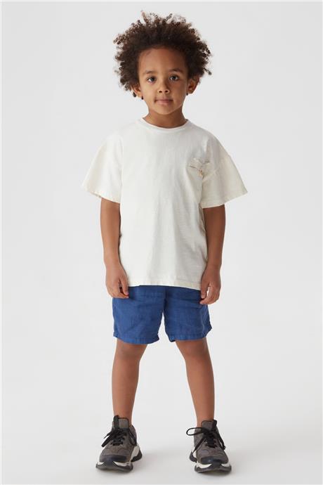 Nebbati Erkek Çocuk Ekru T-Shirt