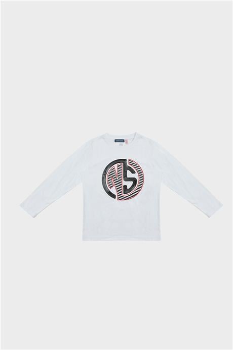 Nebbati Erkek Çocuk Ekru T-Shirt