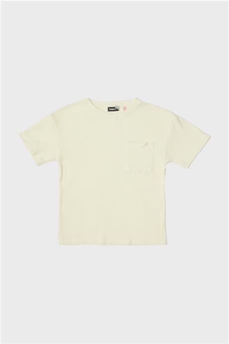 Nebbati Erkek Çocuk Ekru T-Shirt