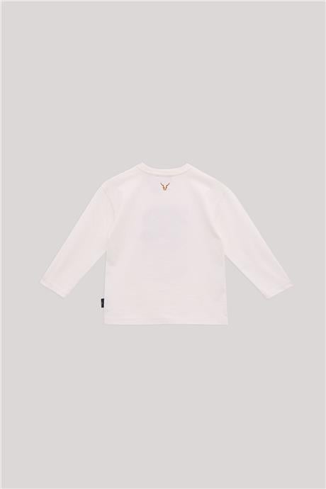 Nebbati Erkek Çocuk Ekru T-Shirt
