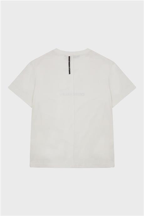 Nebbati Erkek Çocuk Ekru T-Shirt