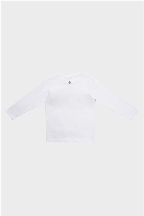 Nebbati Erkek Çocuk Ekru T-Shirt