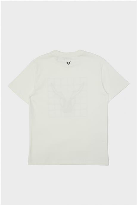 Nebbati Erkek Çocuk Ekru T-Shirt