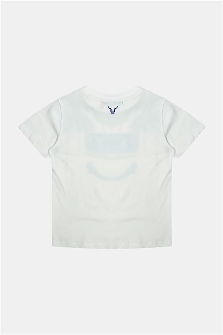 Nebbati Erkek Çocuk Ekru Tshirt