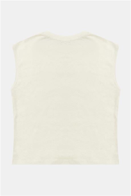 Nebbati Erkek Çocuk Ekru Tshirt