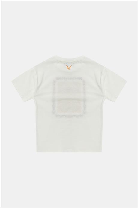 Nebbati Erkek Çocuk Ekru Tshirt