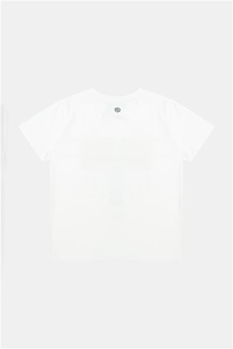 Nebbati Erkek Çocuk Ekru Tshirt