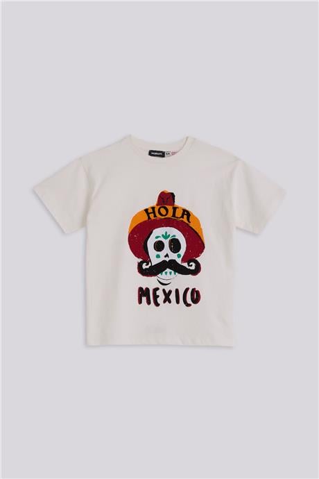 Nebbati Erkek Çocuk Ekru TshirtNebbati Erkek Çocuk Ekru Tshirt