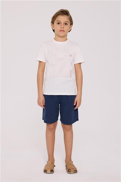 Nebbati Erkek Çocuk Ekru TshirtNebbati Erkek Çocuk Ekru Tshirt
