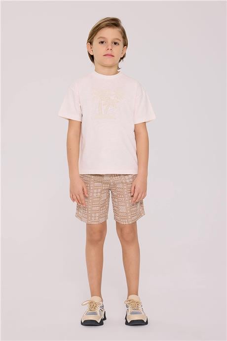 Nebbati Erkek Çocuk Ekru TshirtNebbati Erkek Çocuk Ekru Tshirt