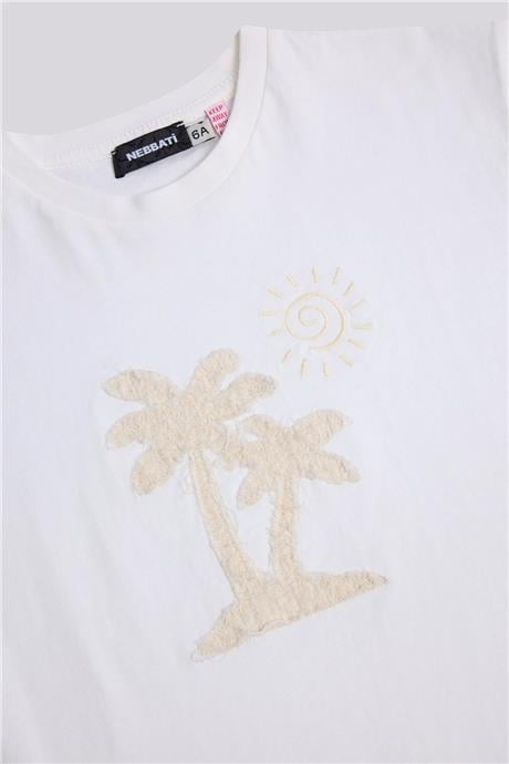 Nebbati Erkek Çocuk Ekru TshirtNebbati Erkek Çocuk Ekru Tshirt