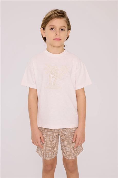 Nebbati Erkek Çocuk Ekru TshirtNebbati Erkek Çocuk Ekru Tshirt