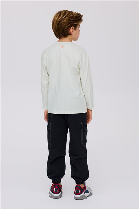 Nebbati Erkek Çocuk Ekru TshirtNebbati Erkek Çocuk Ekru Tshirt