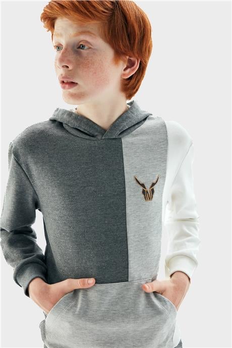 Nebbati Erkek Çocuk Gri Sweatshirt