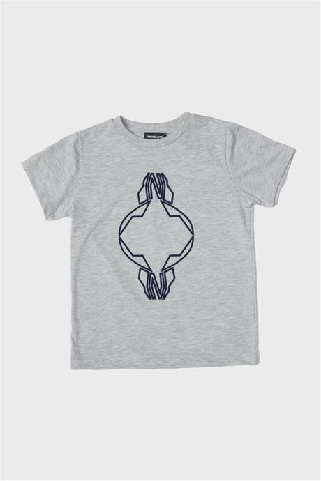 Nebbati Erkek Çocuk Gri T-Shirt