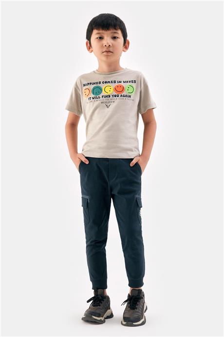 Nebbati Erkek Çocuk Gri Tshirt