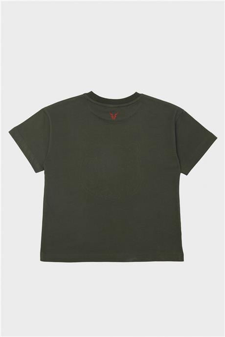 Nebbati Erkek Çocuk Haki T-Shirt