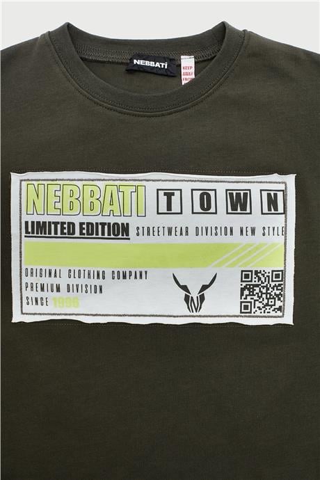 Nebbati Erkek Çocuk Haki T-Shirt