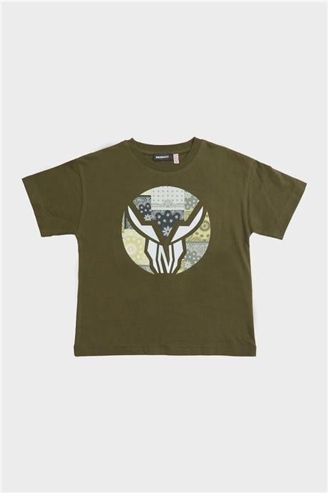 Nebbati Erkek Çocuk Haki T-Shirt