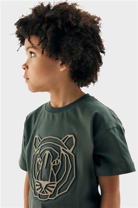 Nebbati Erkek Çocuk Haki T-Shirt