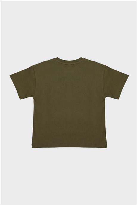 Nebbati Erkek Çocuk Haki T-Shirt