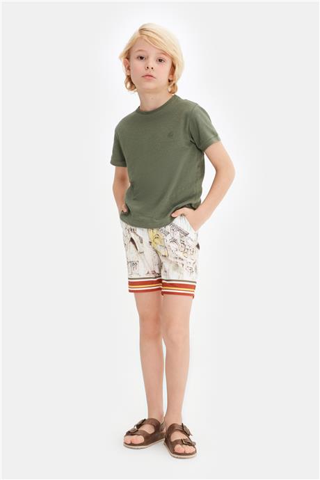Nebbati Erkek Çocuk Haki Tshirt