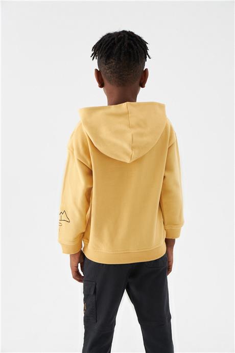 Nebbati Erkek Çocuk Hardal Sweatshirt