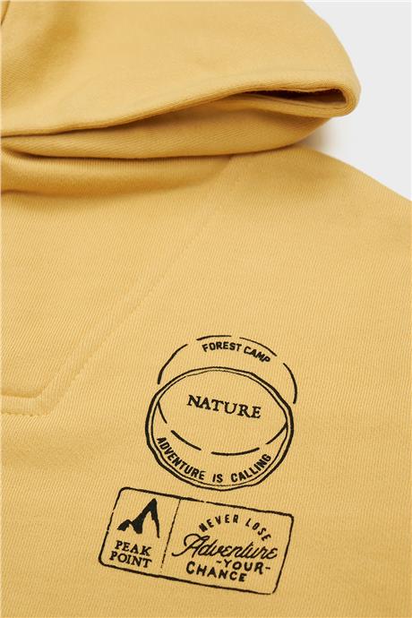 Nebbati Erkek Çocuk Hardal Sweatshirt