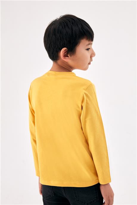 Nebbati Erkek Çocuk Hardal T-Shirt