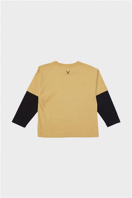 Nebbati Erkek Çocuk Hardal T-Shirt