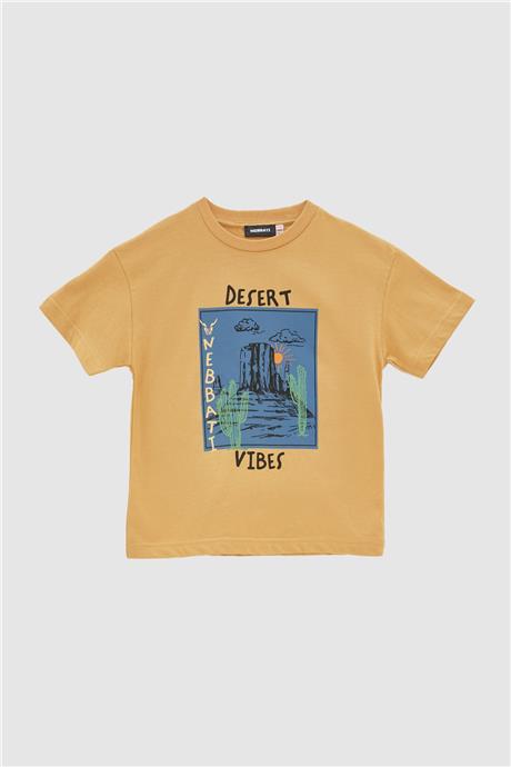 Nebbati Erkek Çocuk Hardal T-Shirt