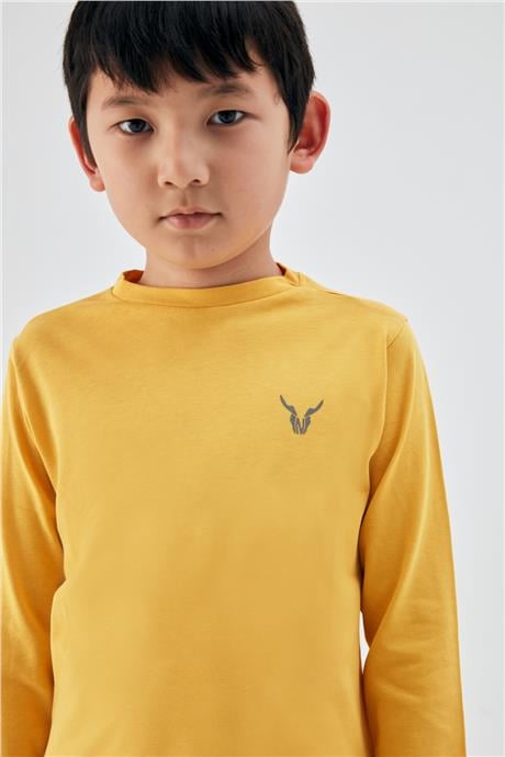 Nebbati Erkek Çocuk Hardal T-Shirt
