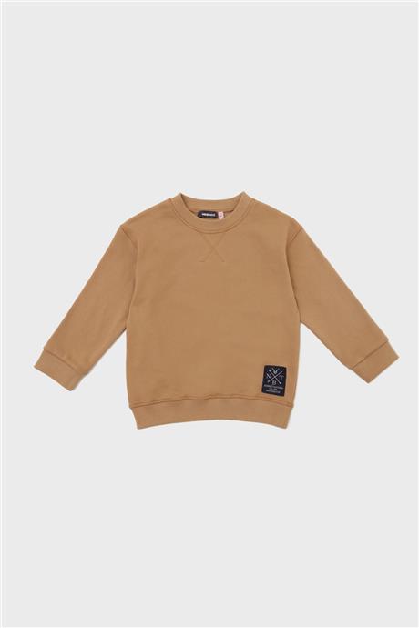 Nebbati Erkek Çocuk Kahve Sweatshirt