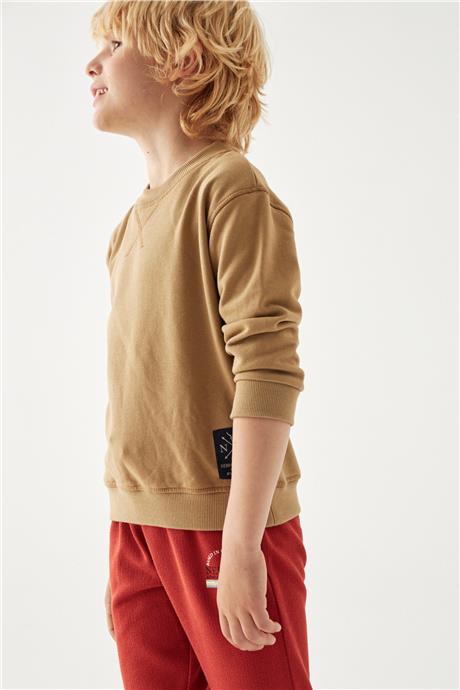 Nebbati Erkek Çocuk Kahve Sweatshirt