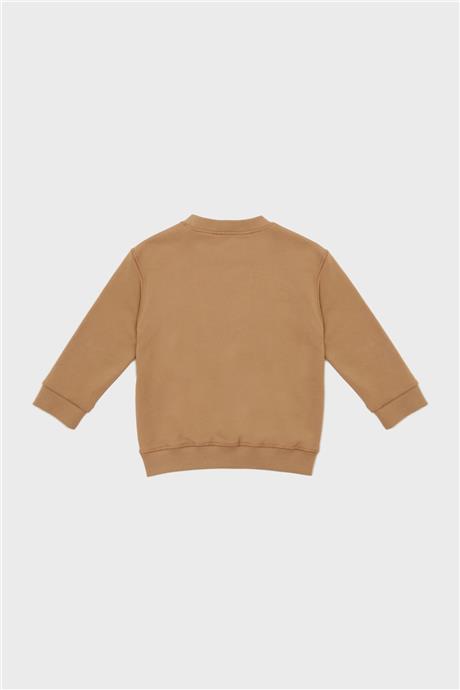 Nebbati Erkek Çocuk Kahve Sweatshirt