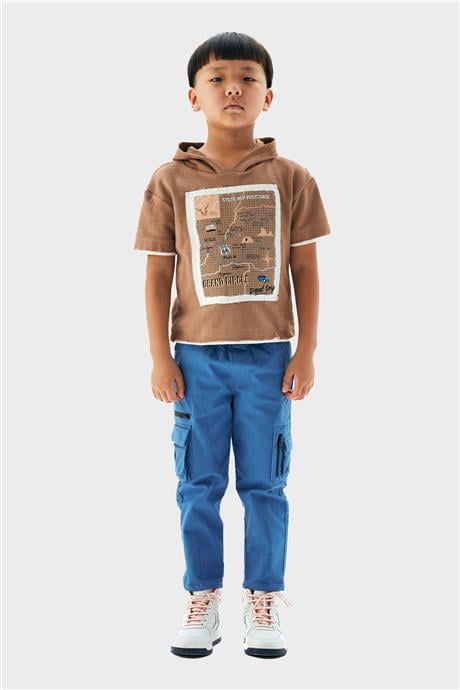 Nebbati Erkek Çocuk Kahve T-Shirt