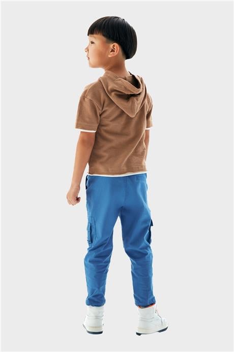 Nebbati Erkek Çocuk Kahve T-Shirt