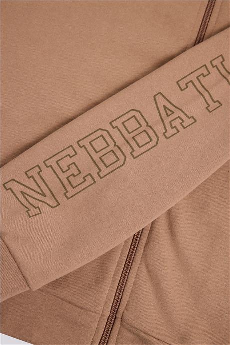 Nebbati Erkek Çocuk Kahverengi Eşofman ÜstüNebbati Erkek Çocuk Kahverengi Eşofman Üstü