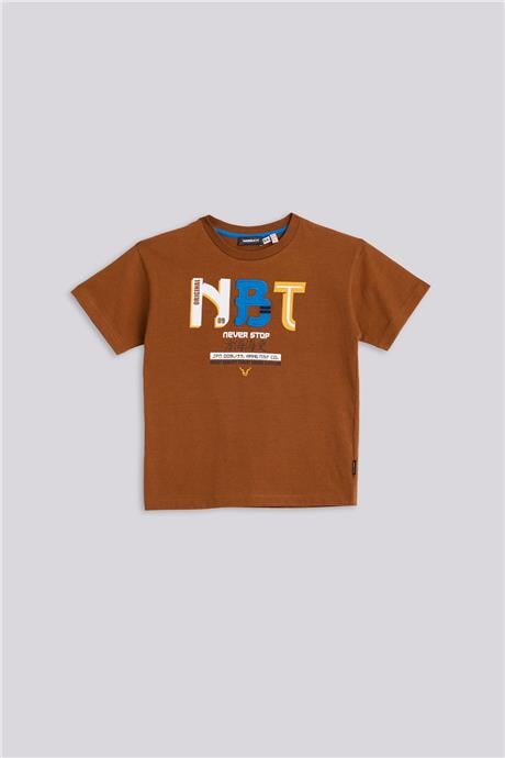 Nebbati Erkek Çocuk Kahverengi TshirtNebbati Erkek Çocuk Kahverengi Tshirt