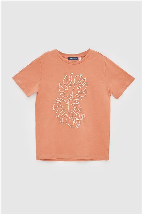 Nebbati Erkek Çocuk Kiremit T-Shirt
