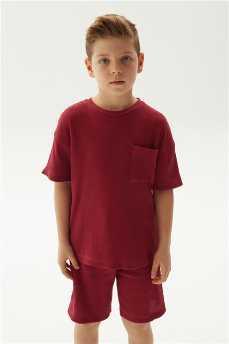 Nebbati Erkek Çocuk Kiremit T-Shirt