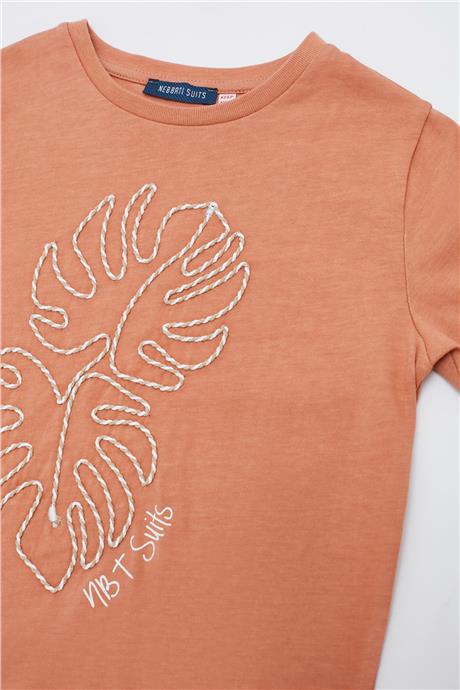 Nebbati Erkek Çocuk Kiremit T-Shirt