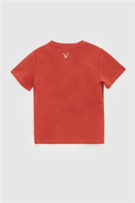Nebbati Erkek Çocuk Kiremit T-Shirt